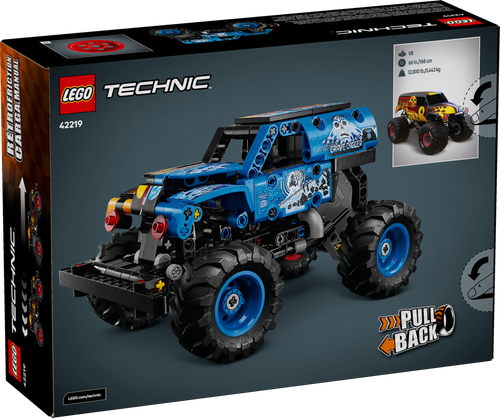 LEGO Technic 42219 Monster Jam Grave Digger Ogień i lód Napęd Pull-back na Arena.pl