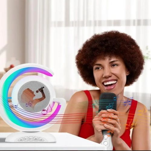 Bezprzewodowy Zestaw do Karaoke Głośnik Bluetooth + 2 Mikrofony dla Dzieci na Arena.pl