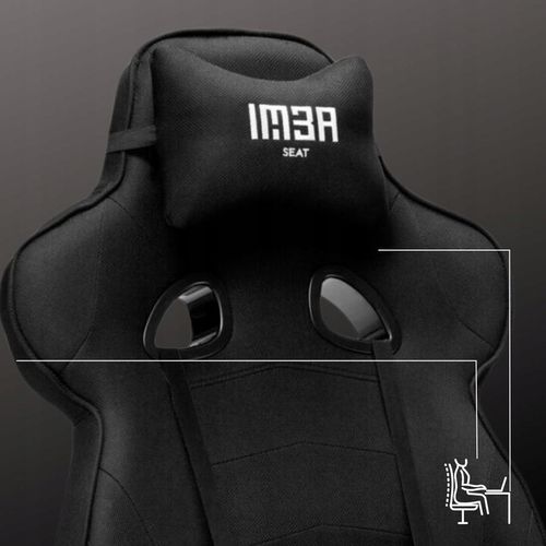 Fotel gamingowy biurowy krzesło gracza Emperor czarnyTkanina na Arena.pl