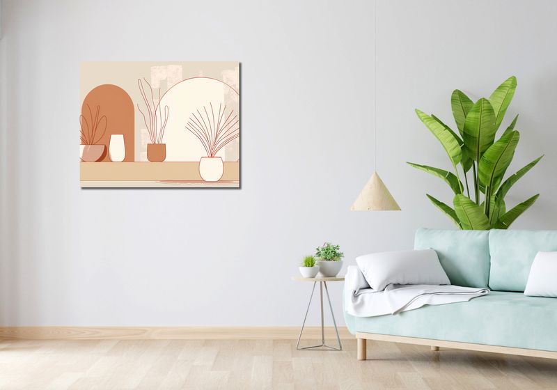 Obraz 90x70cm Widok Roślin zdjęcie 2