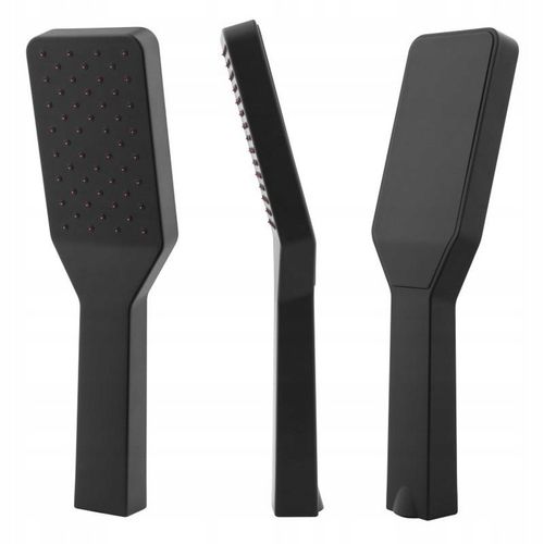 Bateria prysznicowa czarna ścienna jednouchwytowa ze słuchawką i wężem YOKA na Arena.pl