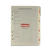 wkład do organizera notes finanse adresy 2026 14,5x21 cm|drops office