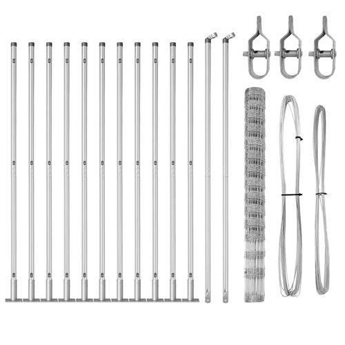 Ogrodzenie pastwiskowe Srebrny 25 x 1.6 m Stal galwanizowana na Arena.pl