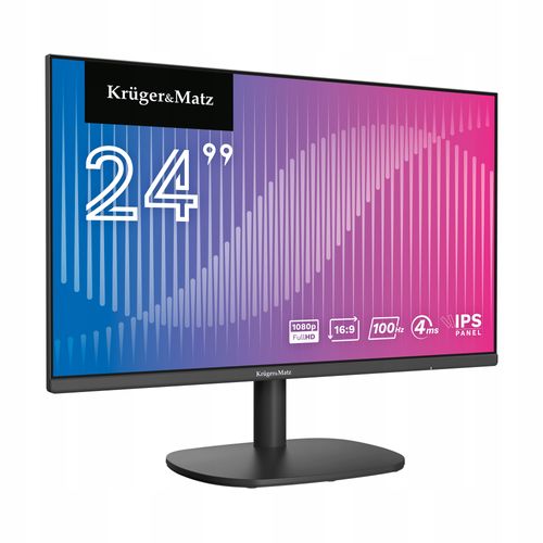 Monitor do komputera E-LED FULL HD IPS 24 cale KrugerMatz HDMI VGA 100Hz na Arena.pl
