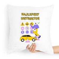 Poduszka Dla Instruktora Najlepszy Instruktor Z Nadrukiem Ze Zdjęciem