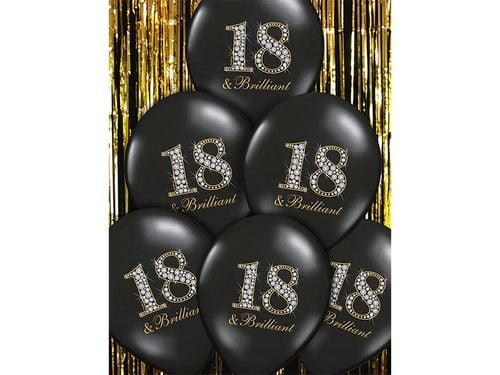 balony 30cm, 18 & brilliant, pastel black na Arena.pl