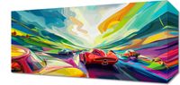 Obraz 40x20cm Wyścig Przy Barwach
