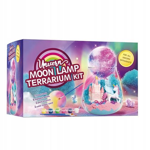 Jednorożec Zestaw Kreatywny Dziewczynki Lampka Nocna Piasek Kinetyczny DIY na Arena.pl