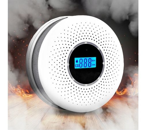 Bezprzewodowy Czujnik dymu i gazu CO czadu tlenku węgla 85dB alarm na na Arena.pl