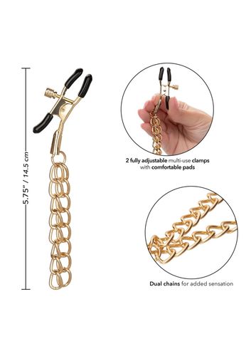 ride em denim nipple clamps gold na Arena.pl