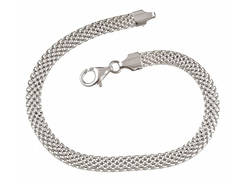 GRUBA ELEGANCKA SREBRNA BRANSOLETA BISMARCK zdjęcie 1