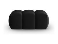 CXL BY CHRISTIAN LACROIX - PUF, "LORELLA" WELUR, CZARNY - 85X60X40CM