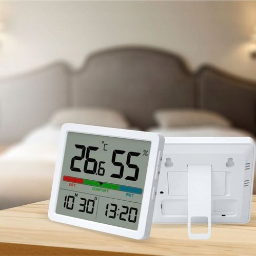 STACJA POGODOWA MANTA BEZPRZEWODOWA TERMOMETR HIGROMETR ZEGAR DATA na Arena.pl