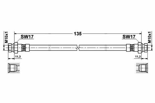 Seat Ibiza 2 Zestaw Przewodów Hamulcowych Elastycznych Gumowych na Arena.pl