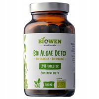 Biowen CHLORELLA i SPIRULINA DETOX ALGI 240 tabl Trawienie Odchudzanie