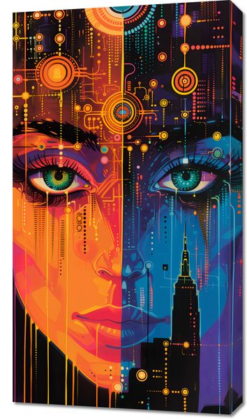 Obraz 50x90cm Cyfrowa Psyche zdjęcie 1