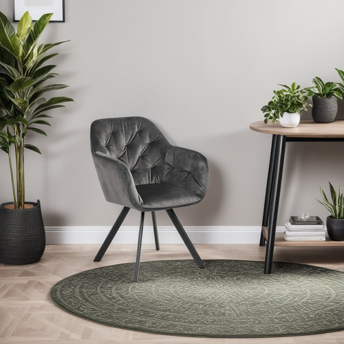 Krzesło Lola VIC Dark grey auto return tapicerowane na Arena.pl