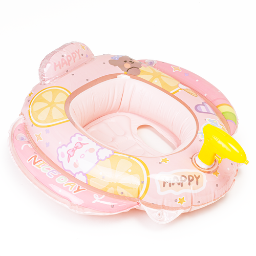 Dmuchany Pontonik Z Siedziskiem Różowe Koło Z Pistoletem Do Pływania Dla na Arena.pl