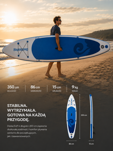 Deska do pływania SUP 350cm Barracuda 35.30 na Arena.pl