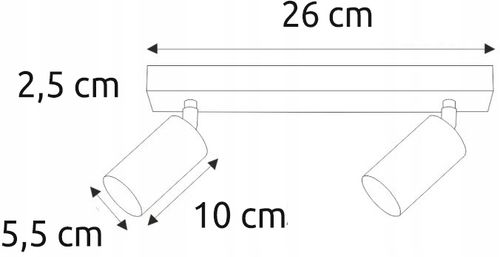 Lampa sufitowa kinkiet spot oprawa halogenowa GU10 na Arena.pl