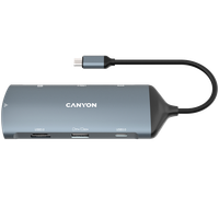 canyon hub ds-15 8 w 1  4k usb-c szary