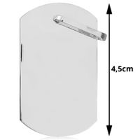 SREBRNY NIEŚMIERTELNIK WOJSKOWY PRÓBA SREBRA 925 GRAWER GRATIS!