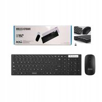 KLAWIATURA I MYSZKA MYSZ BEZPRZEWODOWA ZESTAW CICHA USB Numeryczna SLIM