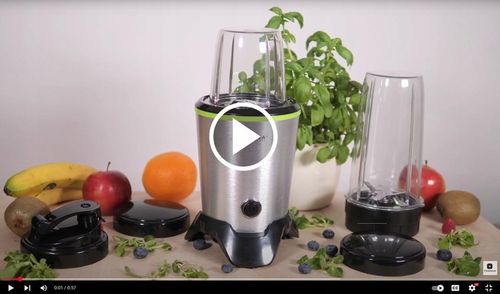 BLENDER KIELICHOWY NUTRI KOKTAJLE MIKSOWANIE MIELENIE 2 BIDONY MOCNY na Arena.pl