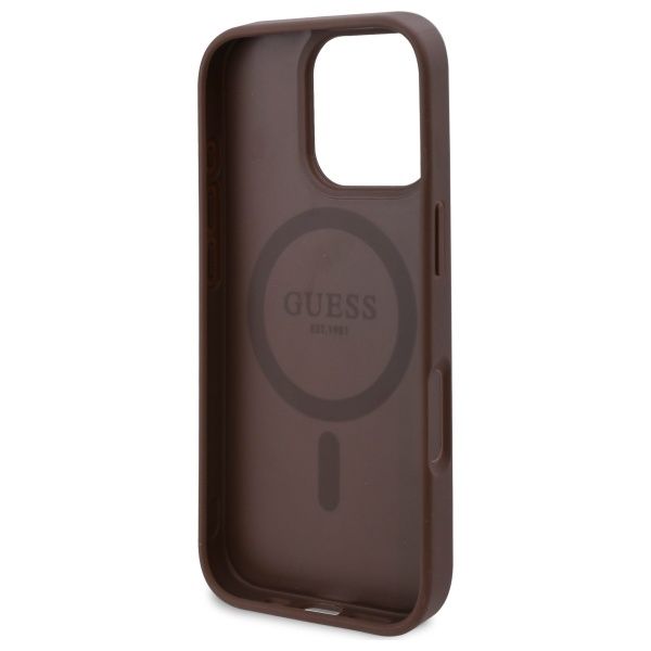 Etui Guess do iPhone 16 Pro Max, Brązowy, MagSafe zdjęcie 7