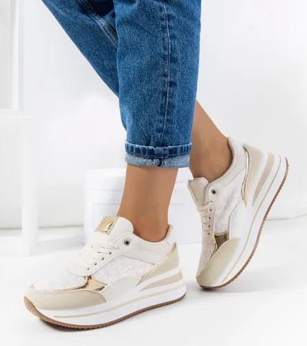 Beżowe sneakersy Farnese 41 na Arena.pl