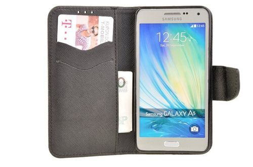 Etui portfel Fancy Case do Samsung Galaxy A5 2015 czarny na Arena.pl