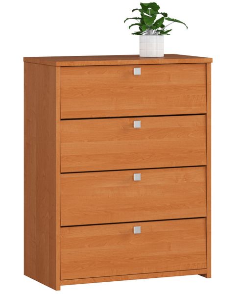 Szafka na buty 4 uchylne drzwiczki 60 cm - olcha zdjęcie 1