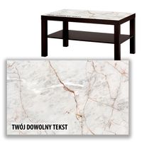 BLAT SZKLANY IKEA LACK Marmur z Twoim napisem 90x55cm 029a