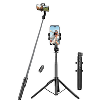 selfie stick tripod z pilotem bluetooth ugreen 15062 (czarny)