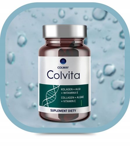 Kolagen liofilizowany Zdrowe Stawy Mocne Kości Algi Wit.E Colvita 60 Colway na Arena.pl