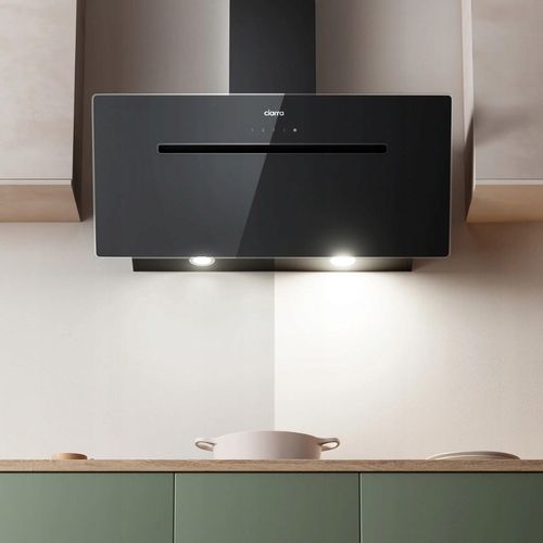 CIARRA 90cm Szklany Kątowy Okap Kuchenny z Funkcją Booster WiFi CBCB9736F-B na Arena.pl
