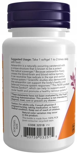 Astaxanthin 4 mg, 60 żelek zdjęcie 3