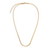 srebrny pozłacany naszyjnik płaski