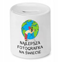 Skarbonka Dla Fotografa Najlepsza Na Świecie Z Nadrukiem Ze Zdjęciem