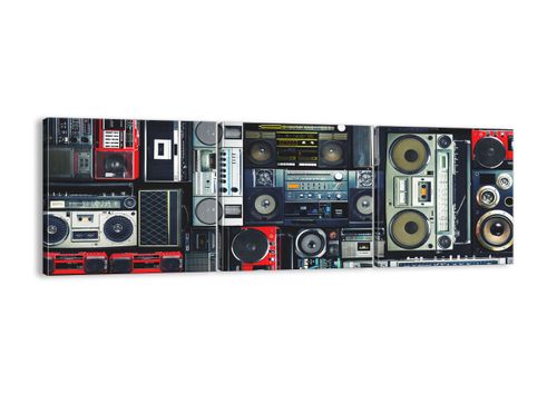 Obraz Na Płótnie - Technika Magnetofon - 90X30 Cm - Ca90X30-3875 na Arena.pl