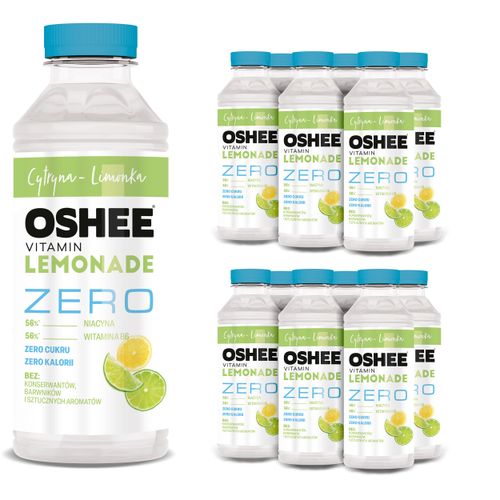 12x OSHEE ZERO Vitamin Lemonade cytryna limonka 555 ml na Arena.pl