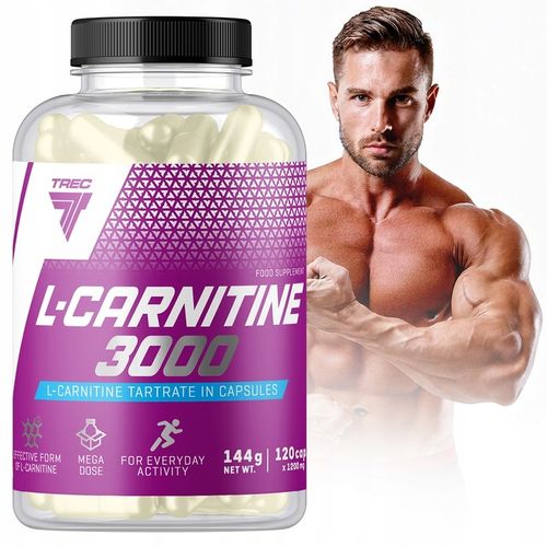 TREC NUTRITION L-CARNITINE 3000 120 KAPSUŁEK NA REDUKCJĘ TKANKI TŁUSZCZOWEJ na Arena.pl