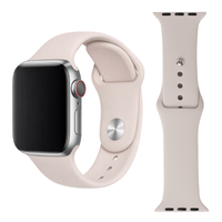 Pasek do Apple Watch 42 44 45 49mm silikonowy opaska bransoleta beżowy