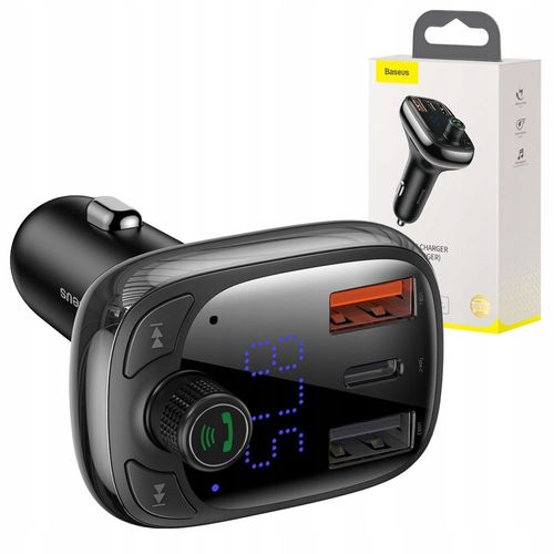 BASEUS ŁADOWARKA TRANSMITER FM BLUETOOTH QC 3.0 PD na Arena.pl