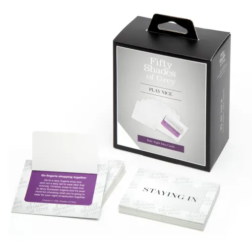 fifty shades of grey - zestaw 52 kart randkowych, inspiracje na wieczory na Arena.pl