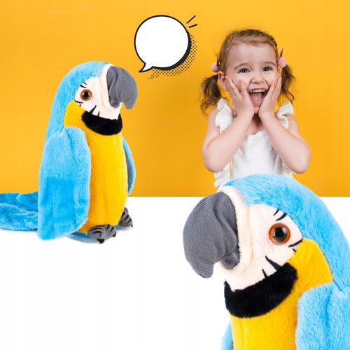 PAPUGA GADAJĄCA POWTARZA TAŃCZY MÓWI MÓWIĄCA Miś GADAJĄCA MASKOTKA na Arena.pl