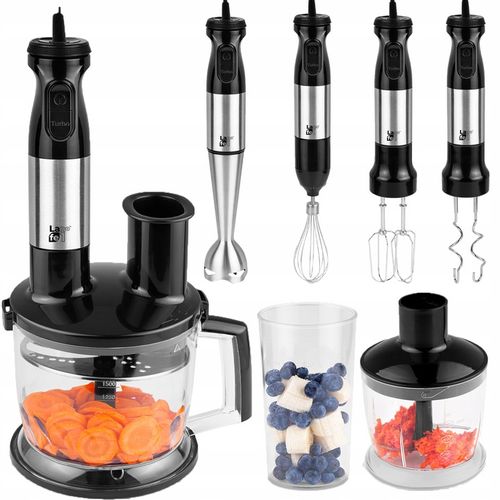 BLENDER RĘCZNY MIKSER TURBO ROBOT MALAKSER WIELOFUNKCYJNY 10w1 2 TARCZE na Arena.pl