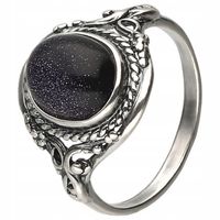 PIERŚCIONEK SREBRNY z nocą Kairu Oplot 25