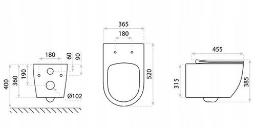 LAVITA Miska wisząca WC Sinto Grande 2.0 bezrantowa wirowa na Arena.pl
