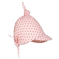 Pupill Malina chustka z daszkiem wiązana dla dziewczynki jasny róż L